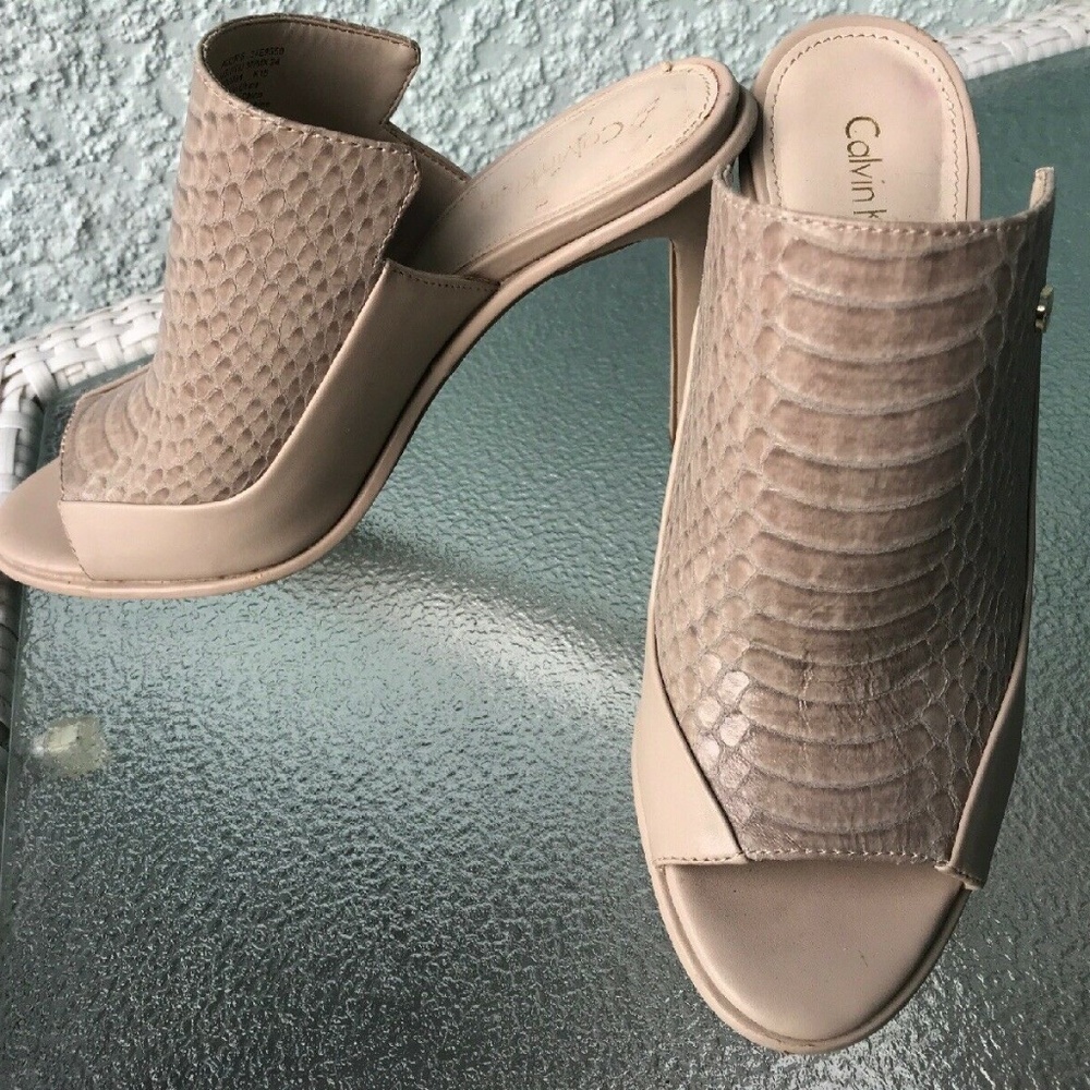 COPY - Calvin Klein heels, 7, beige, hardly worn
